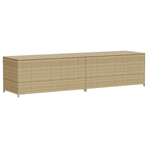 Garden Storage Box Mix Beige 469L Poly Rattan Storage Deck Boxes
