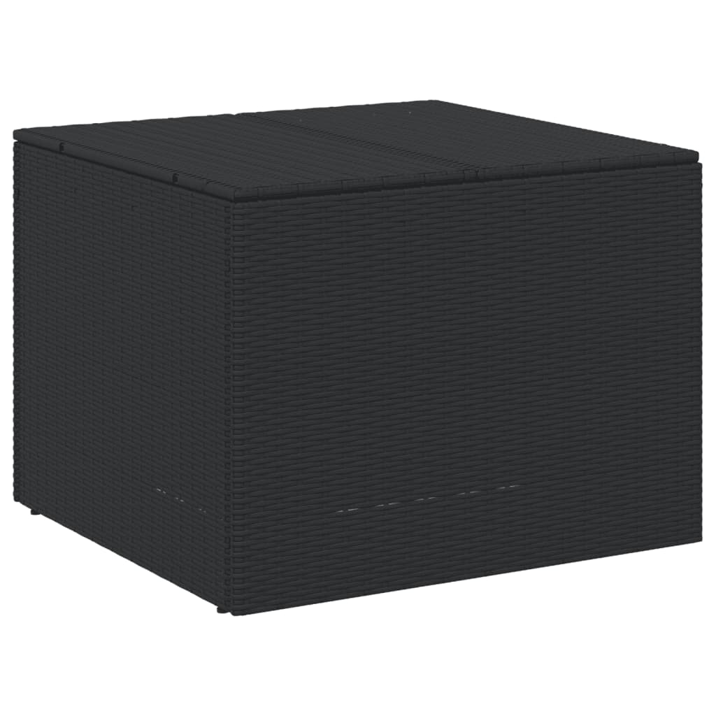 Garden Storage Box Black 291L Poly Rattan Storage Deck Boxes