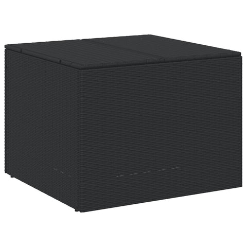Garden Storage Box Black 291L Poly Rattan Storage Deck Boxes