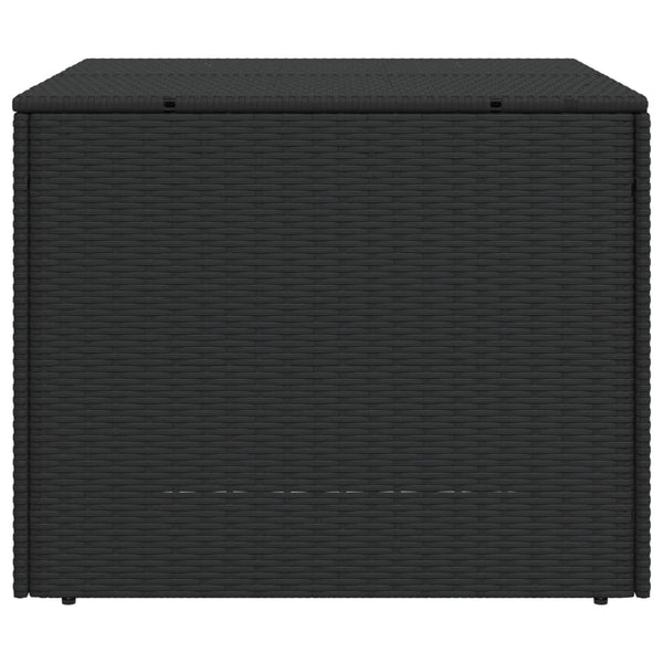Garden Storage Box Black 291L Poly Rattan Storage Deck Boxes