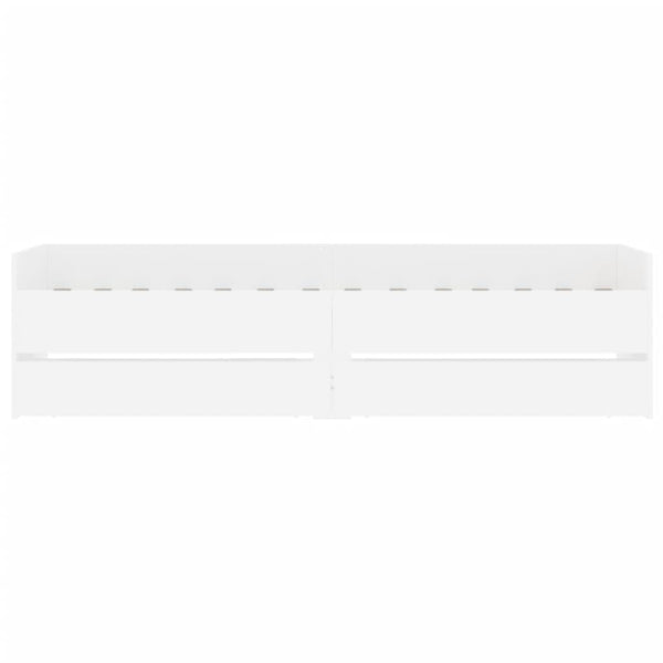 Single Bed Frames Bed Frame With Drawers White 90X190 Cm