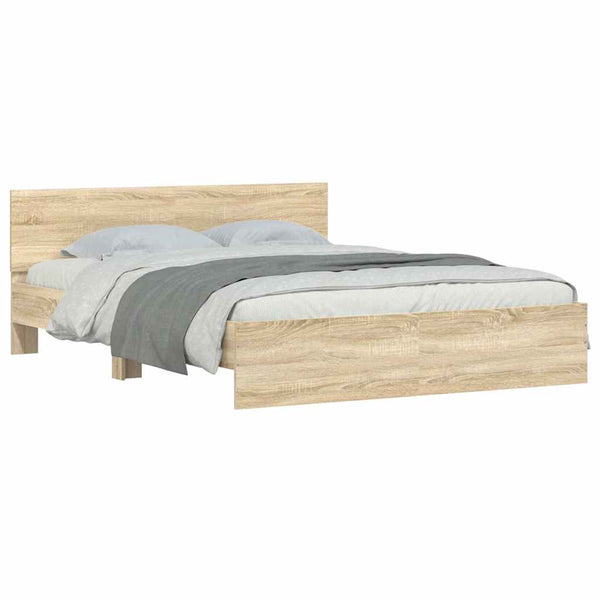 Bed Frame Without Mattress Sonoma Oak 150X200 Cm Queen Bed Frames