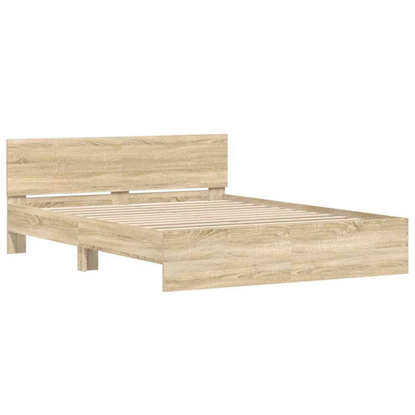 Bed Frame Without Mattress Sonoma Oak 150X200 Cm Queen Bed Frames