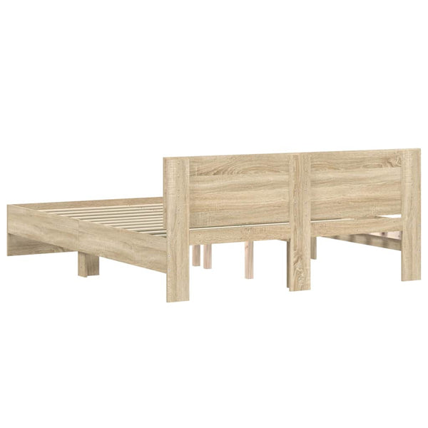 Bed Frame Without Mattress Sonoma Oak 150X200 Cm Queen Bed Frames