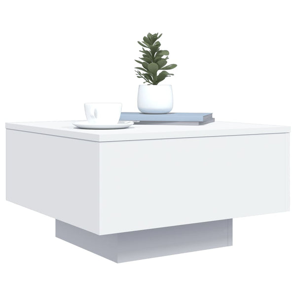 Coffee Table White 55X55x31 Cm Engineered Wood Coffee Tables