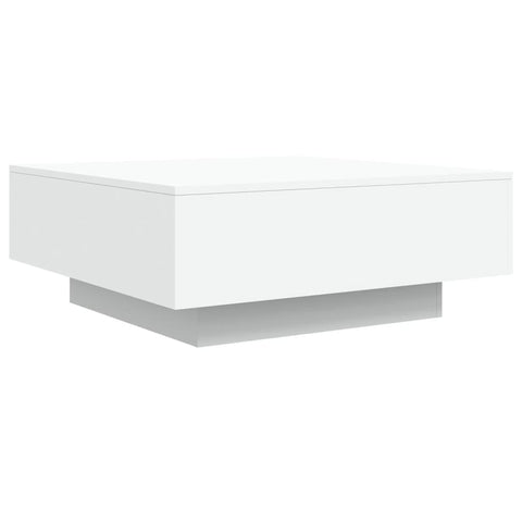 Coffee Table White 80X80x31 Cm Engineered Wood Coffee Tables