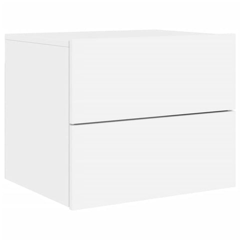 Wall Mounted Bedside Cabinet With Led Lights White Bedside Tables