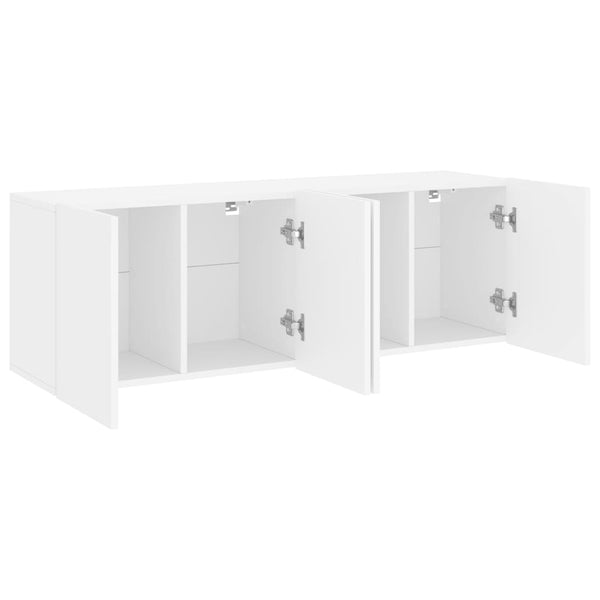 Tv Cabinets Wall Mounted 2 Pcs White 60X30x41 Cm Tv Stands & Entertainment Units