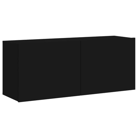 Tv Cabinet Wall Mounted Black 100X30x41 Cm Tv Stands & Entertainment Units