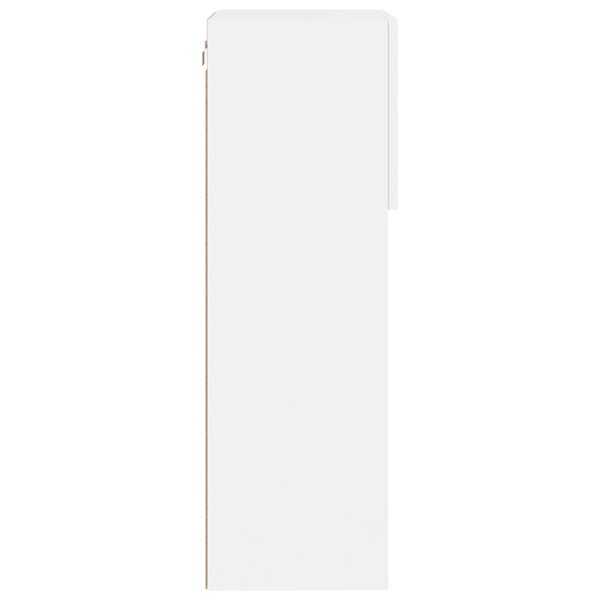 Tv Cabinets With Led Lights 2 Pcs White 40.5X30x90 Cm Tv Stands & Entertainment Units