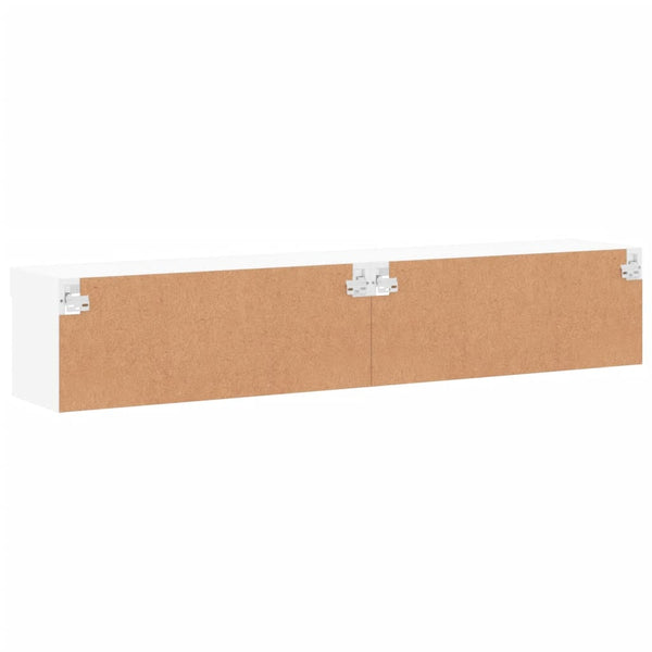 Tv Cabinets With Led Lights 2 Pcs White 80X30x30 Cm Tv Stands & Entertainment Units