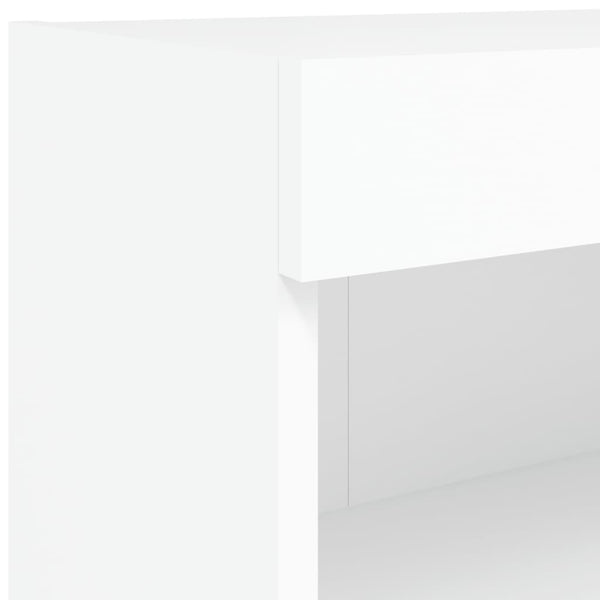 Tv Cabinets With Led Lights 2 Pcs White 80X30x30 Cm Tv Stands & Entertainment Units