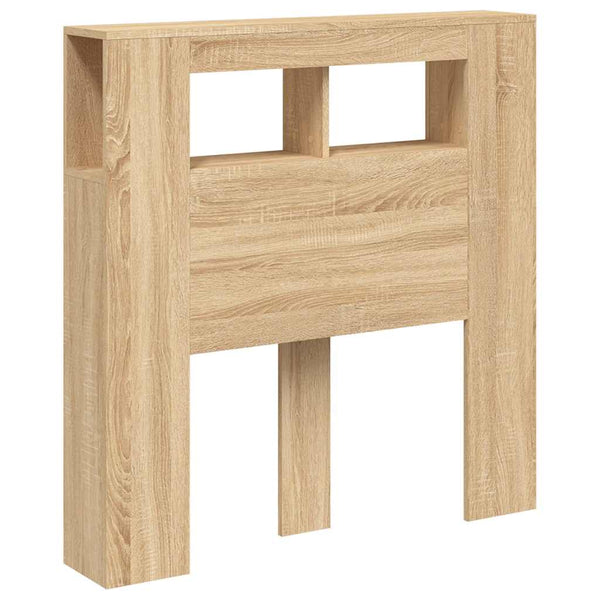Vidaxl Led Headboard Sonoma Oak 100X18.5X103.5 Cm Engineered Wood Headboards & Footboards