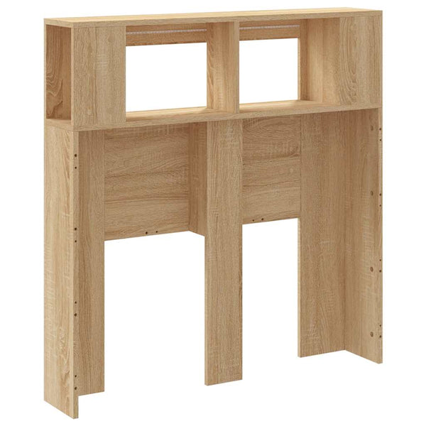 Vidaxl Led Headboard Sonoma Oak 100X18.5X103.5 Cm Engineered Wood Headboards & Footboards