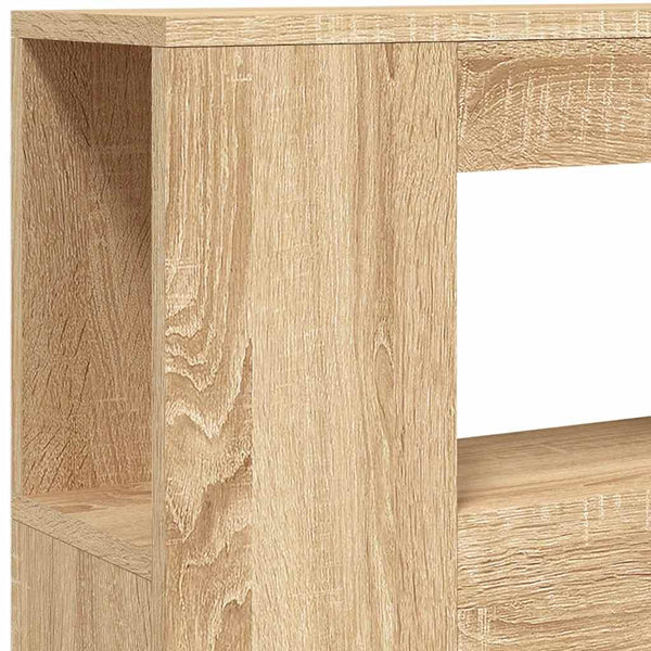 Vidaxl Led Headboard Sonoma Oak 100X18.5X103.5 Cm Engineered Wood Headboards & Footboards