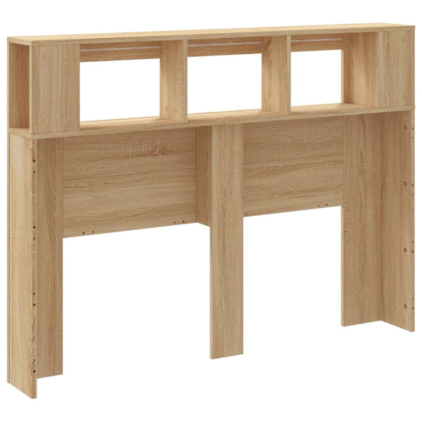 Vidaxl Led Headboard Sonoma Oak 140 Cm Engineered Wood Headboards & Footboards