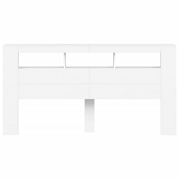 Led Headboard White 200 Cm Engineered Wood Headboards & Footboards