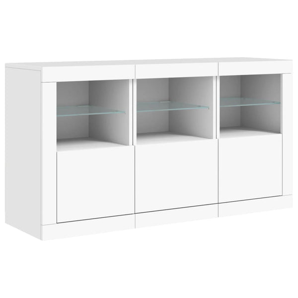 Sideboard With Led Lights White 123X37x67 Cm Sideboards & Buffets