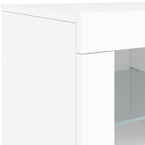 Sideboard With Led Lights White 123X37x67 Cm Sideboards & Buffets