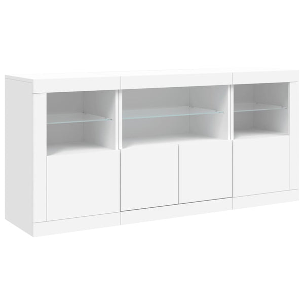 Sideboard With Led Lights White 142.5X37x67 Cm Sideboards & Buffets