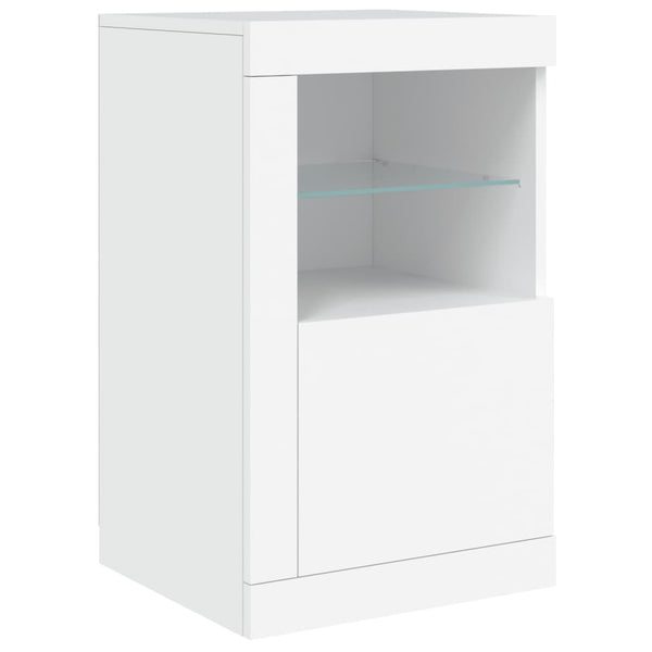 Sideboard With Led Lights White 142.5X37x67 Cm Sideboards & Buffets