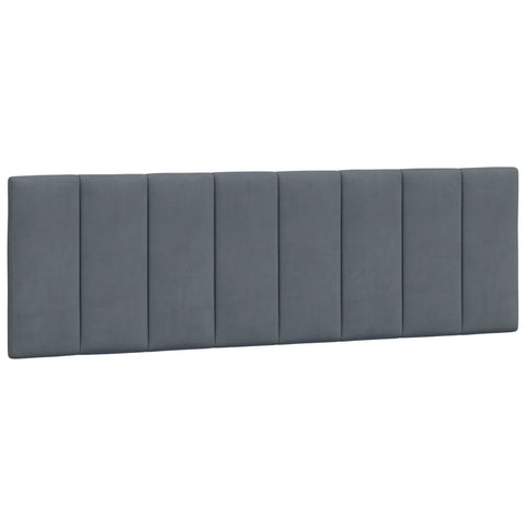 Headboard Cushion Dark Grey 152 Cm Queen Velvet Headboards & Footboards