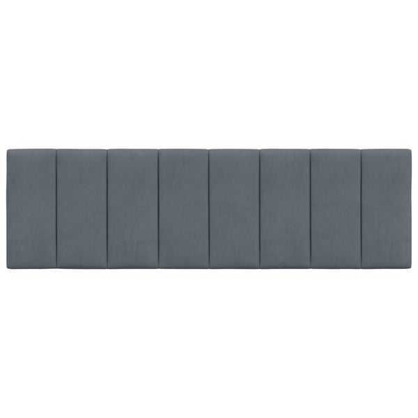 Headboard Cushion Dark Grey 152 Cm Queen Velvet Headboards & Footboards