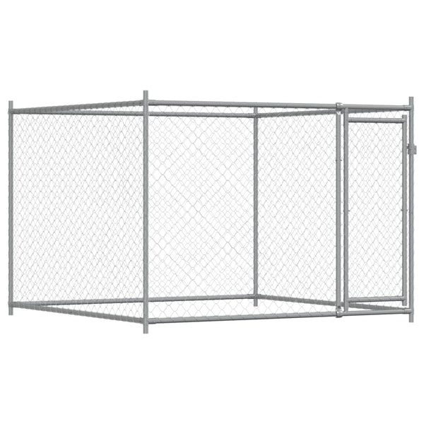 Vidaxl Dog Cage With Doors Grey 8X2x1.5 M Galvanised Steel Dog Cages