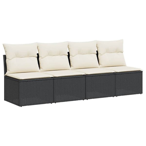 Vidaxl Garden Sofa With Cushions 2 Seater Grey Poly Rattan Patio Chairs