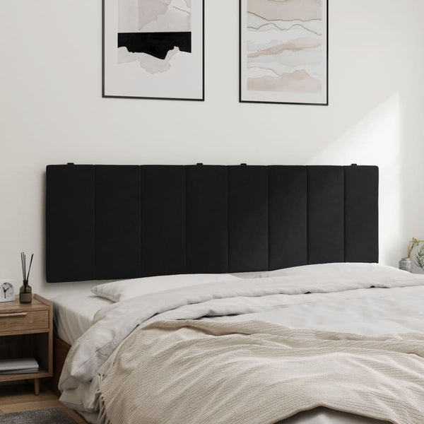 Vidaxl Headboard Cushion Hanko Black 153 Cm Velvet Headboards & Footboards