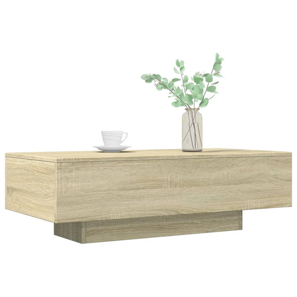Coffee Table Sonoma Oak 100X49.5X31 Cm Engineered Wood Coffee Tables