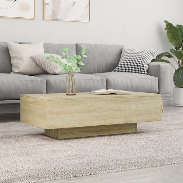 Coffee Table Sonoma Oak 100X49.5X31 Cm Engineered Wood Coffee Tables