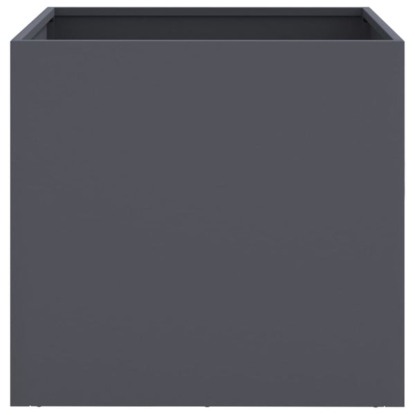 Vidaxl Planter Anthracite 49X47x46 Cm Steel Planters & Vases