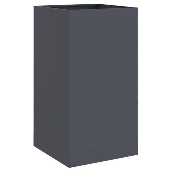 Vidaxl Planter Anthracite 42X38x75 Cm Cold Rolled Steel Plant Stands