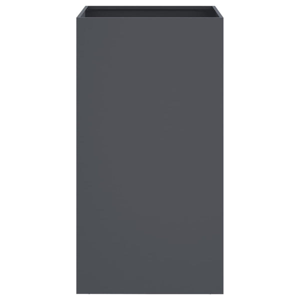 Vidaxl Planter Anthracite 42X38x75 Cm Cold Rolled Steel Plant Stands