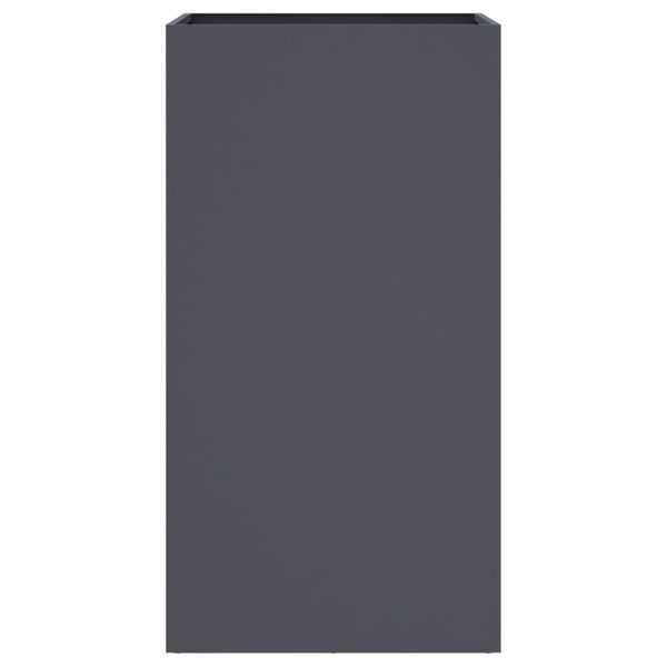 Vidaxl Planter Anthracite 42X38x75 Cm Cold Rolled Steel Plant Stands