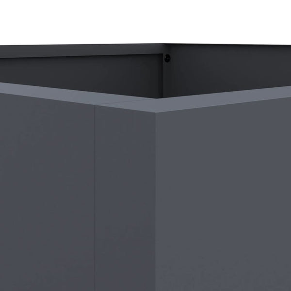 Vidaxl Planter Anthracite 42X38x75 Cm Cold Rolled Steel Plant Stands