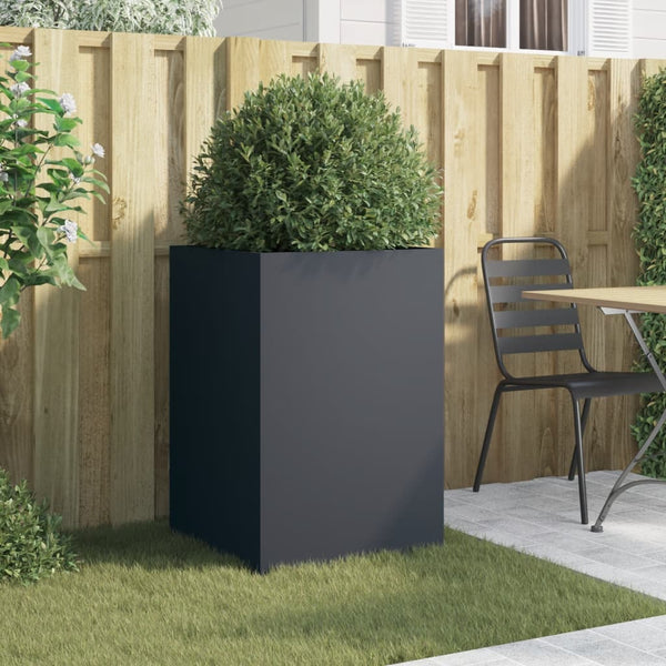 Planter Anthracite 52X48x75 Cm Cold Rolled Steel Planters & Vases