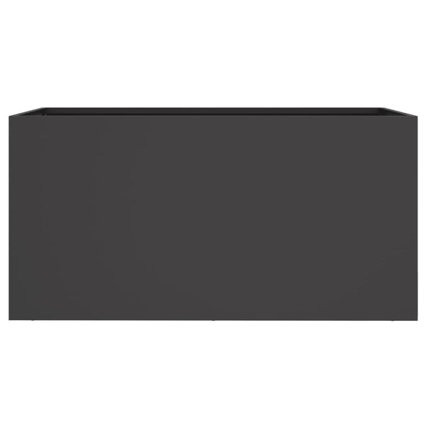 Planter Black 62X30x29 Cm Cold Rolled Steel Plant Stands