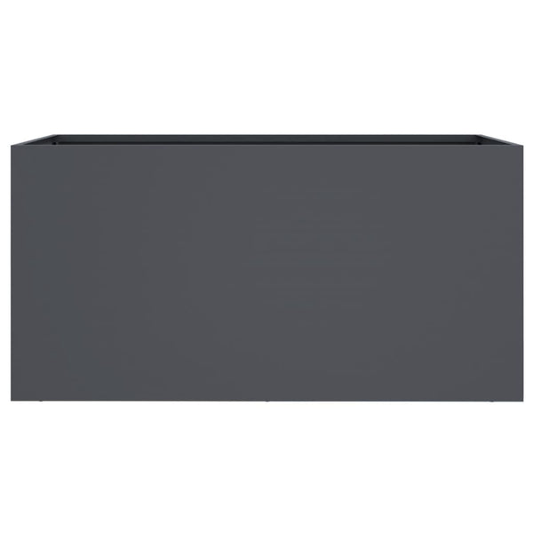 Vidaxl Planter Anthracite 62X30x29 Cm Steel Planters & Vases