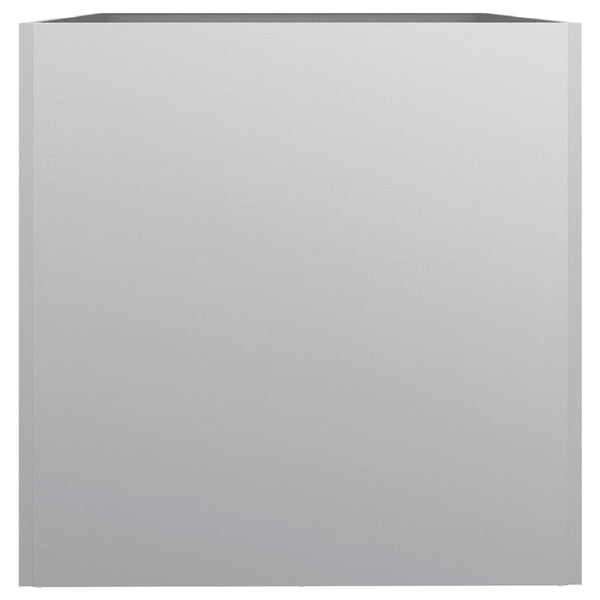 Vidaxl Planter Silver 62X40x39 Cm Galvanised Steel Planters & Vases