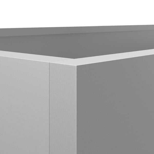 Vidaxl Planter Silver 62X40x39 Cm Galvanised Steel Planters & Vases