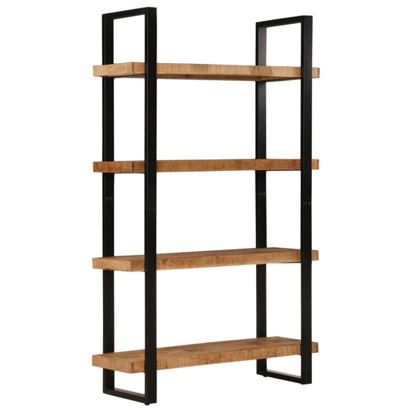 Vidaxl Bookcase 4 Tier 110X40x180 Cm Solid Wood Mango And Iron Bookshelves