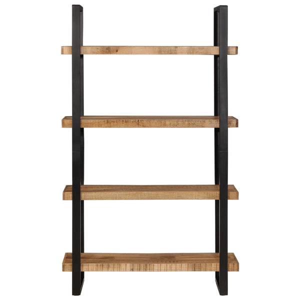 Vidaxl Bookcase 4 Tier 110X40x180 Cm Solid Wood Mango And Iron Bookshelves