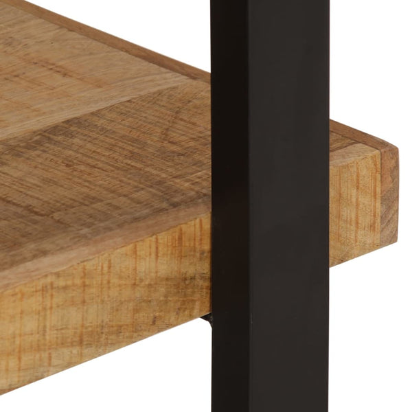Vidaxl Bookcase 4 Tier 110X40x180 Cm Solid Wood Mango And Iron Bookshelves