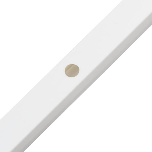 Vidaxl Cable Trunking 10X10 Mm 10M Pvc White Cable Raceways