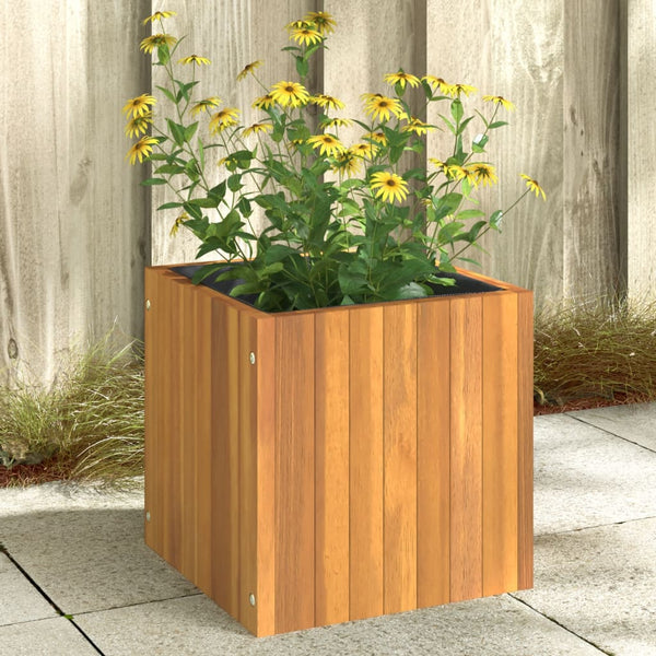 Vidaxl Garden Planter 35X35x35 Cm Solid Wood Acacia Planters & Vases