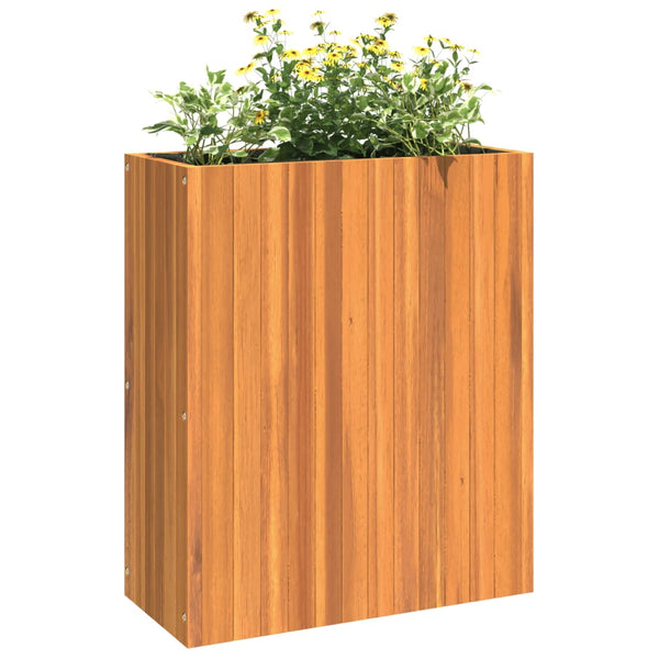 Vidaxl Garden Planter 59X27.5X70 Cm Solid Wood Acacia Baskets Pots Window Boxes
