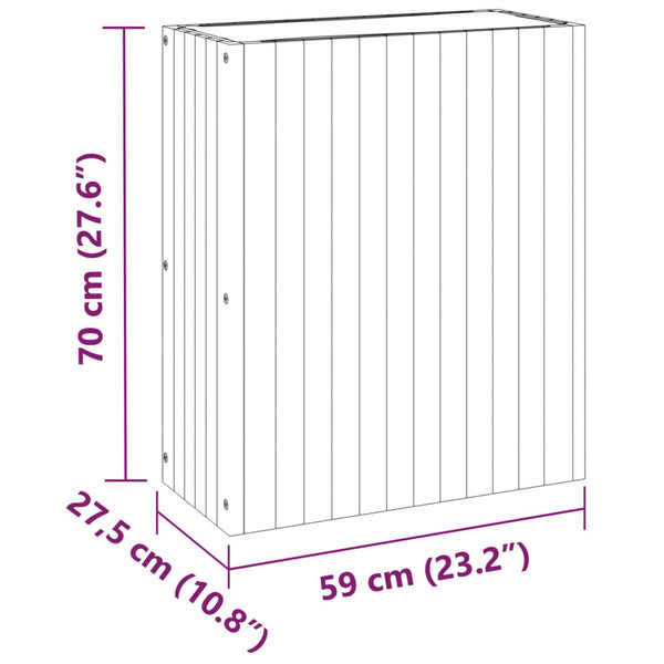 Vidaxl Garden Planter 59X27.5X70 Cm Solid Wood Acacia Baskets Pots Window Boxes