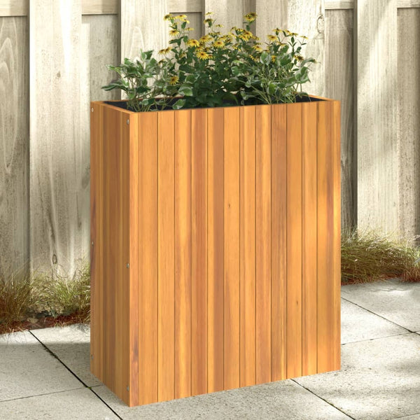 Vidaxl Garden Planter 59X27.5X70 Cm Solid Wood Acacia Baskets Pots Window Boxes